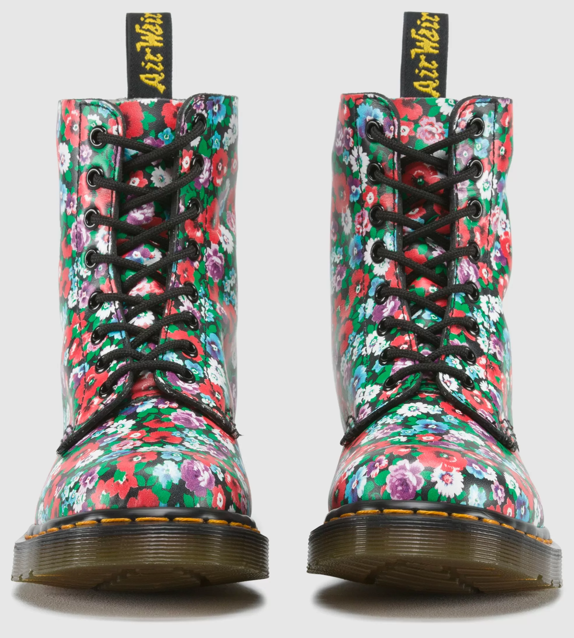 1460 Pascal Black Wild Poppy Boots