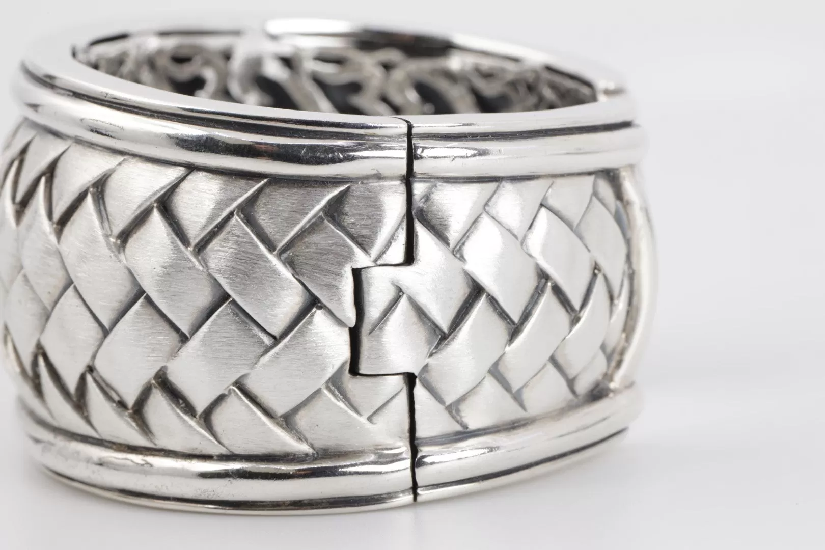 6.5'' Scott Kay 925 Silver Woven Cuff Bracelet (169.00g)