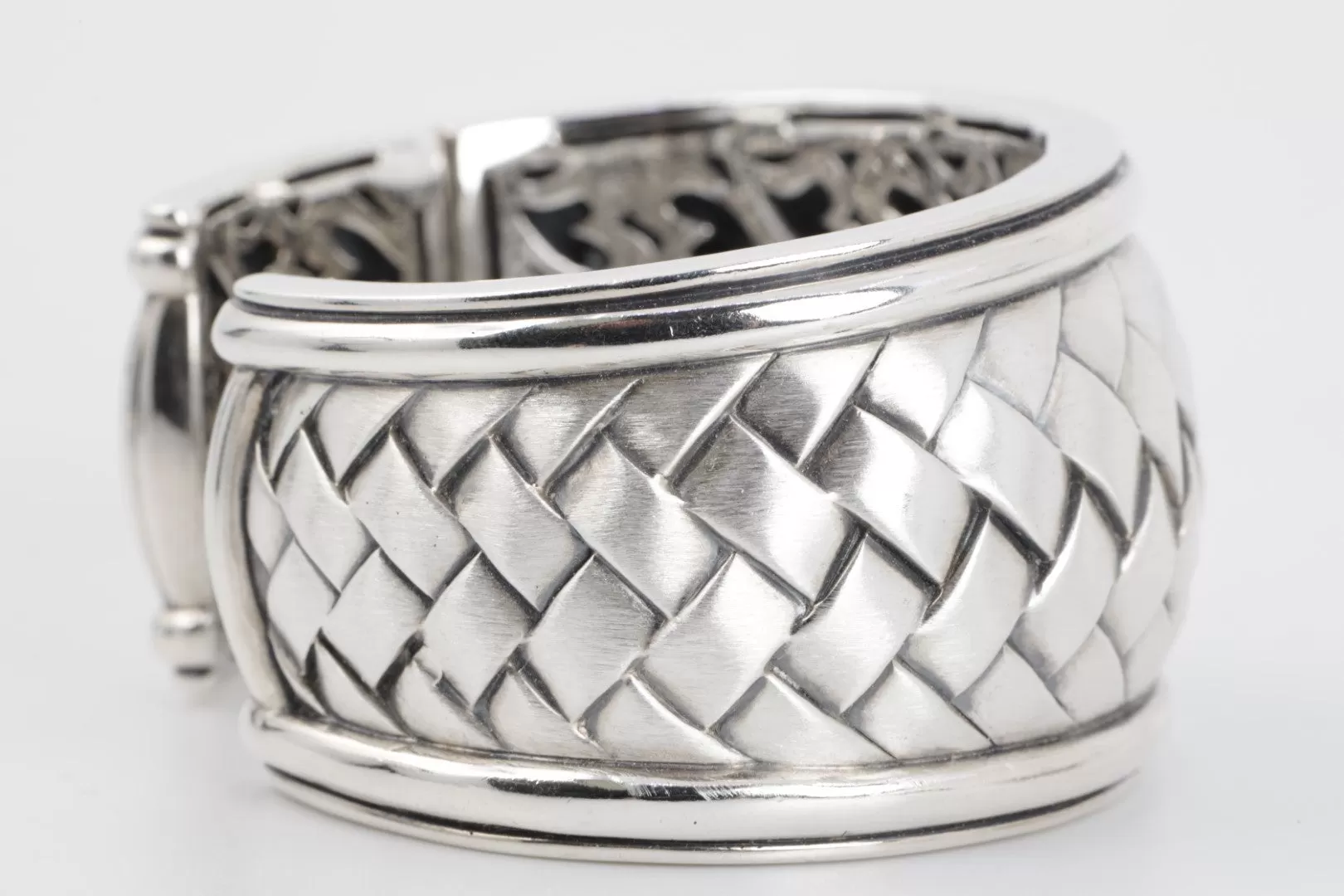 6.5'' Scott Kay 925 Silver Woven Cuff Bracelet (169.00g)