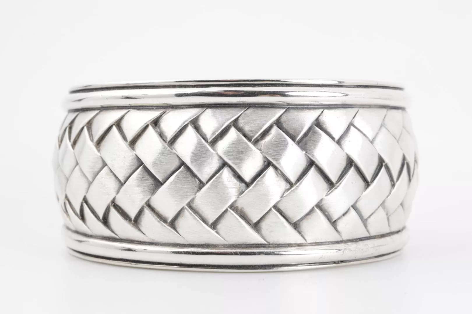 6.5'' Scott Kay 925 Silver Woven Cuff Bracelet (169.00g)