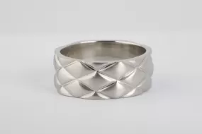 950 Platinum Weave Design Ring Size 7.5 (14.30g.)