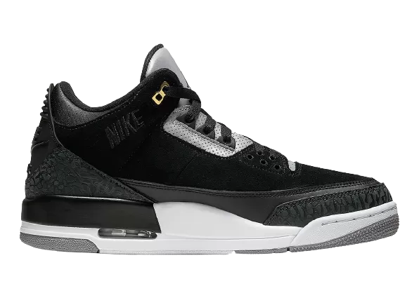 Air Jordan 3 Retro Tinker Black Cement Gold