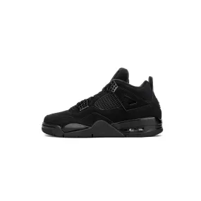 Air Jordan 4 Youth Retro Black Cat [408452-010]