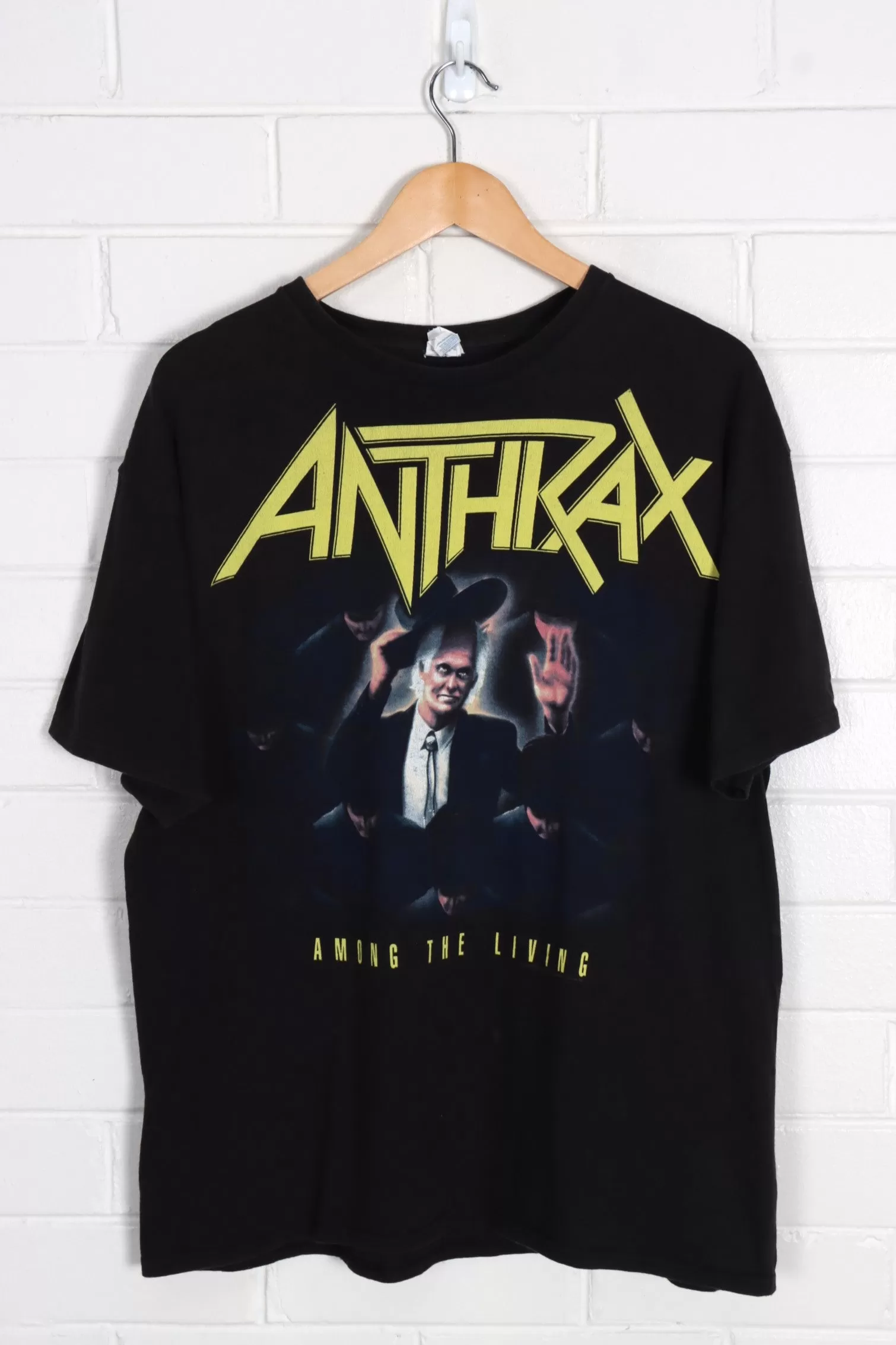 Anthrax Among The Living 'Follow Me or Die!' Tour Front & Back Band Tee (XL)