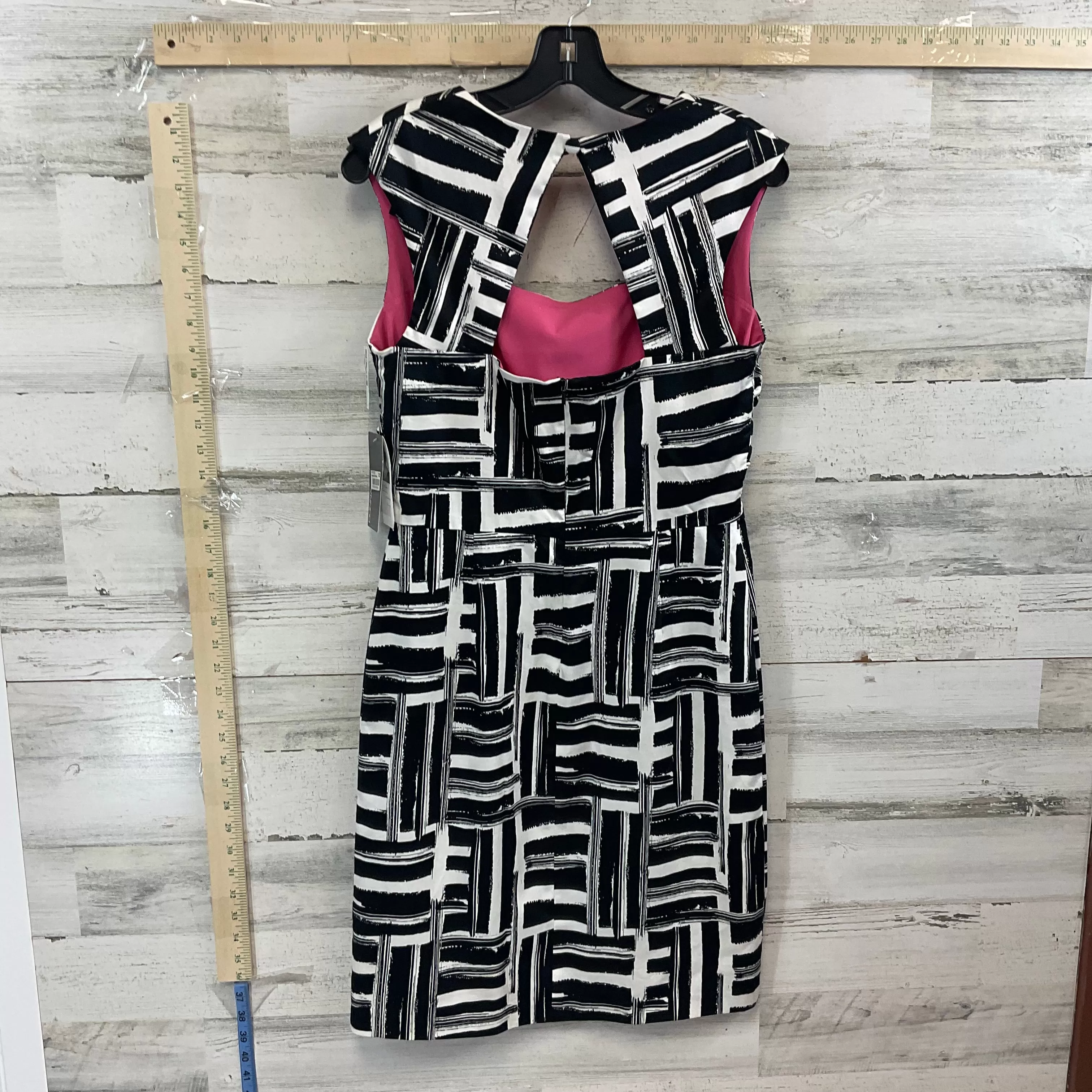 Black & White Dress Work Donna Ricco, Size S