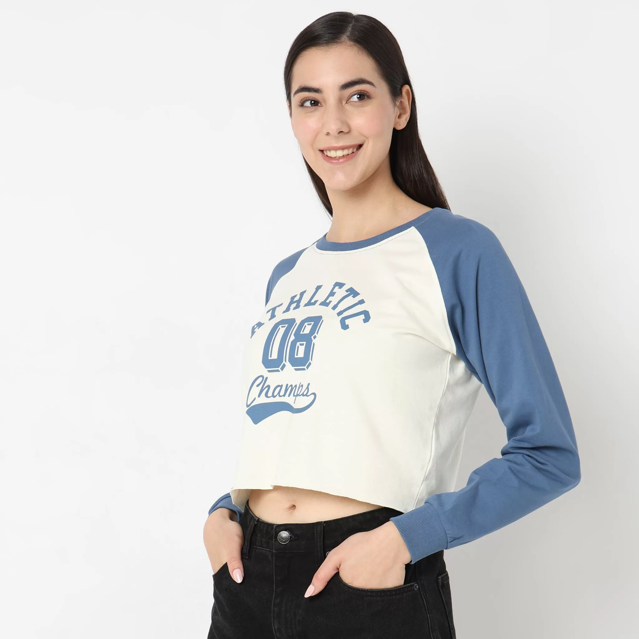 Boxy Fit Graphic Sweatshirt