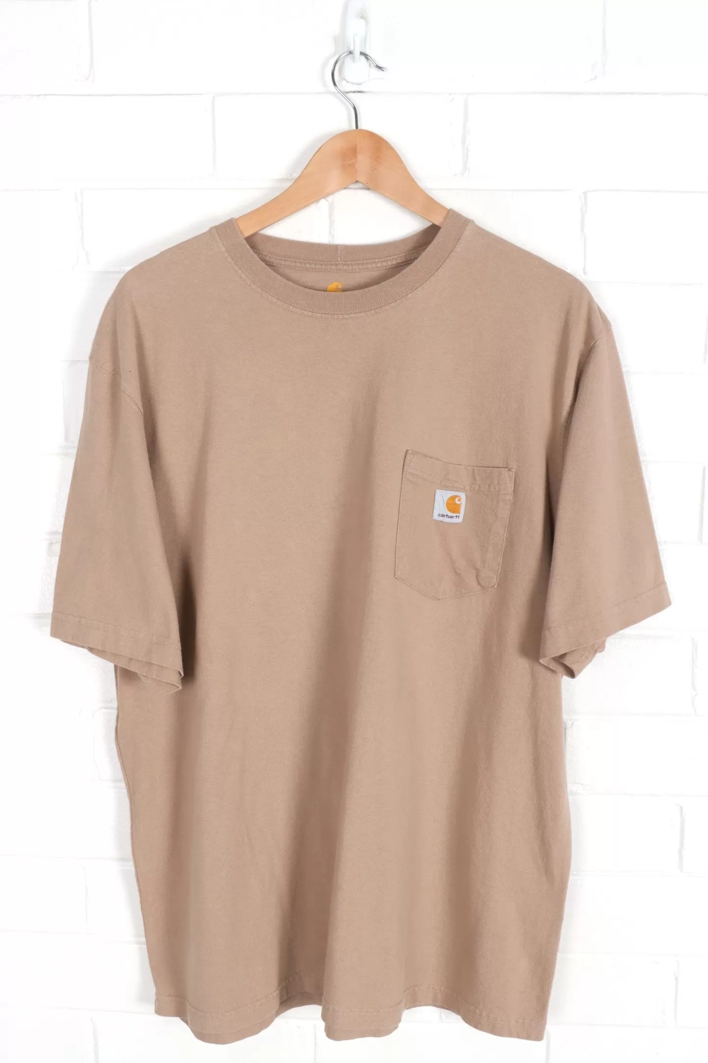 CARHARTT Brown 'Original Fit' Pocket Tee (XL)