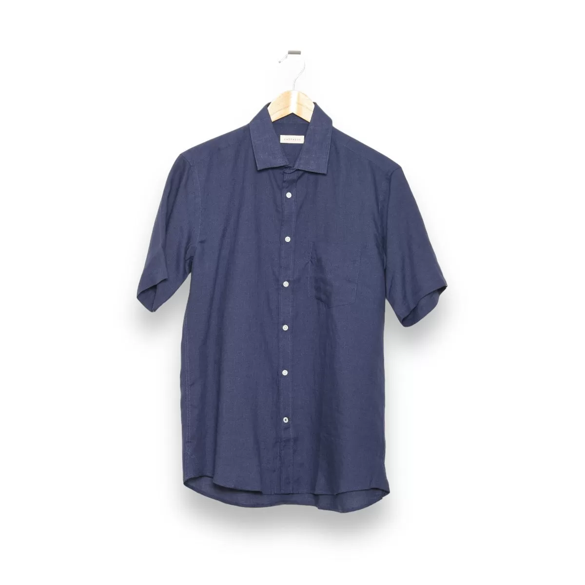 Carpasus Shirt Linen Short Lido navy