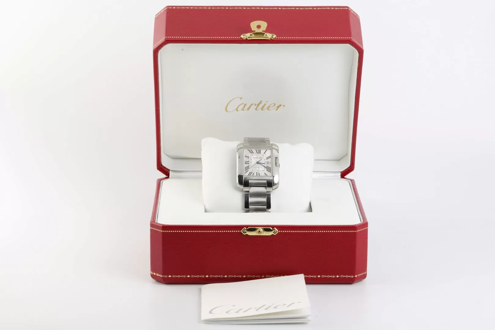 Cartier Tank Anglaise 3511 Stainless Steel 30mm Ladies Watch (Original Box)