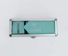 Cavani Turquoise Dimond Tie Set in Gift Box