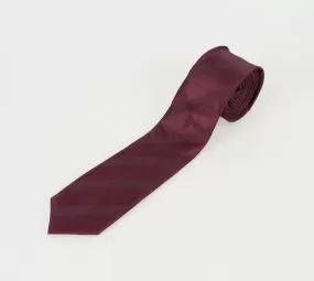 Cavani Wine Stripe Tie Set