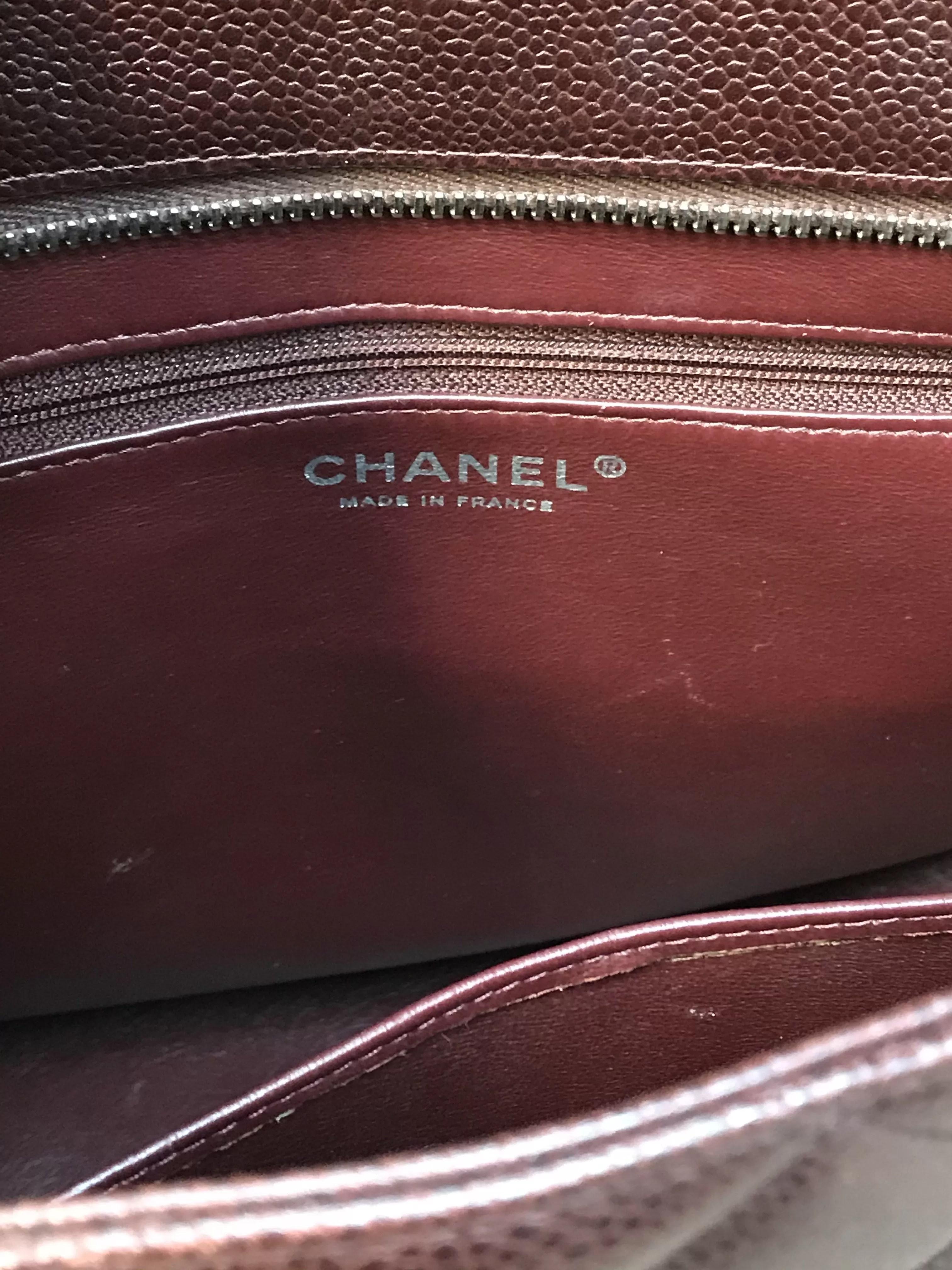 Chanel Quilted Caviar Medallion Tote Bag