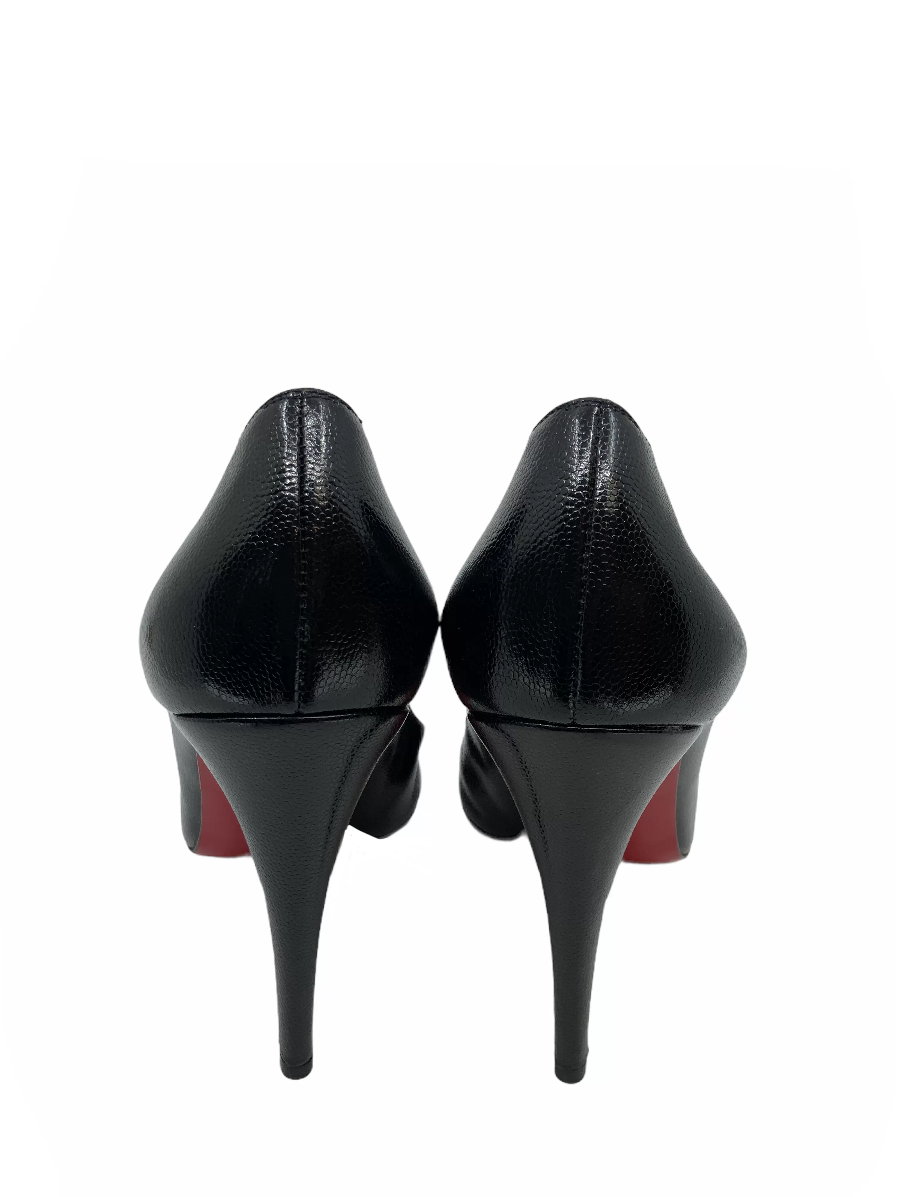 Christian Louboutin Textured Leather Simple Pumps Size 11 NEW