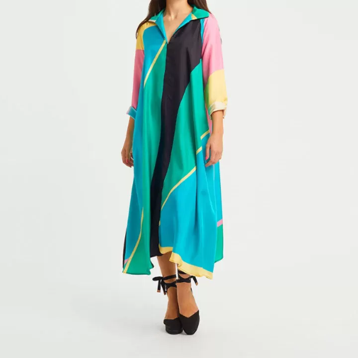 Chromatic charm Multi Color Womens Kaftan KAF0052