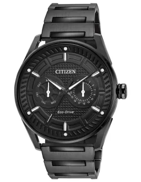 Citizen DRIVE CTO Mens Watch - Black Dial & Case - Bracelet - 100m - Day/Date