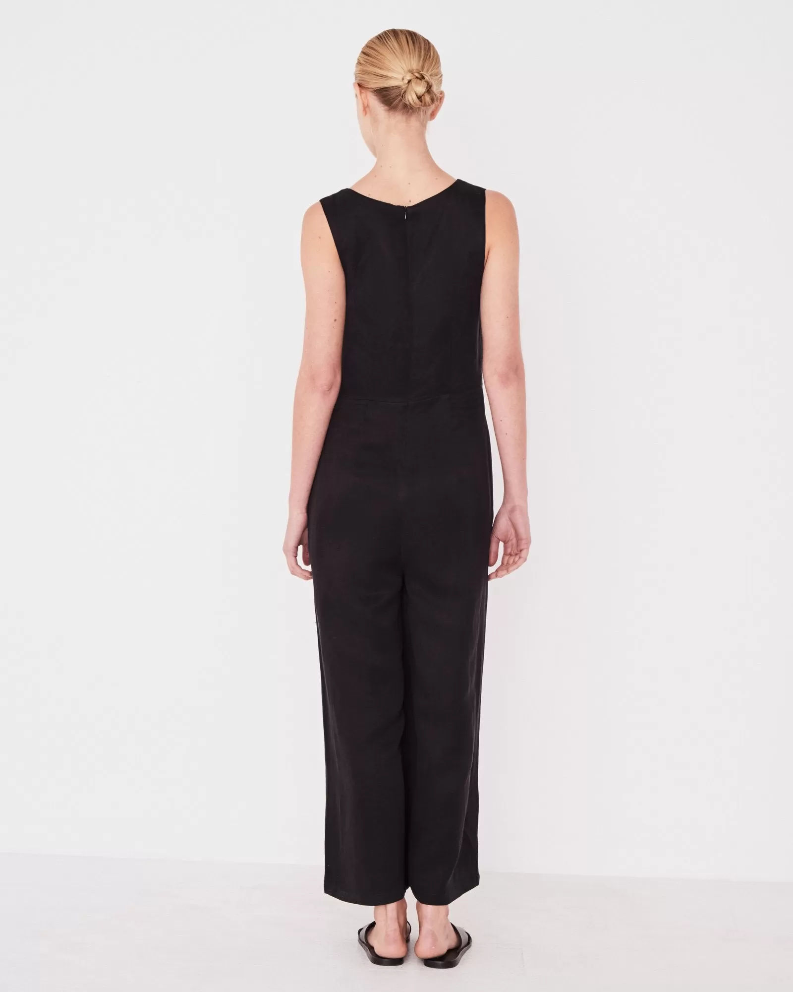 Column Cupro SL Black Jumpsuit