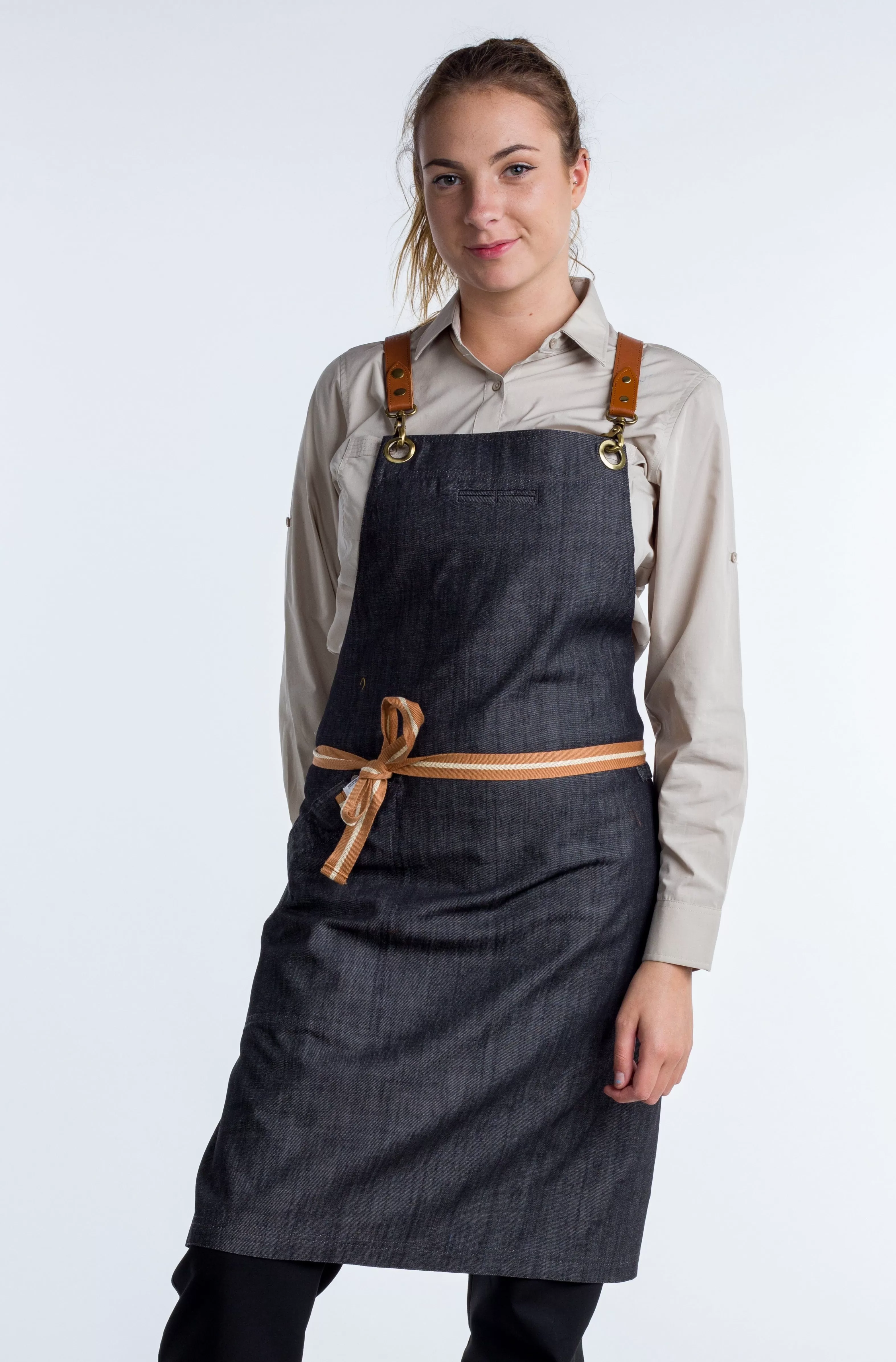 Denim apron Charcoal Grey Cello