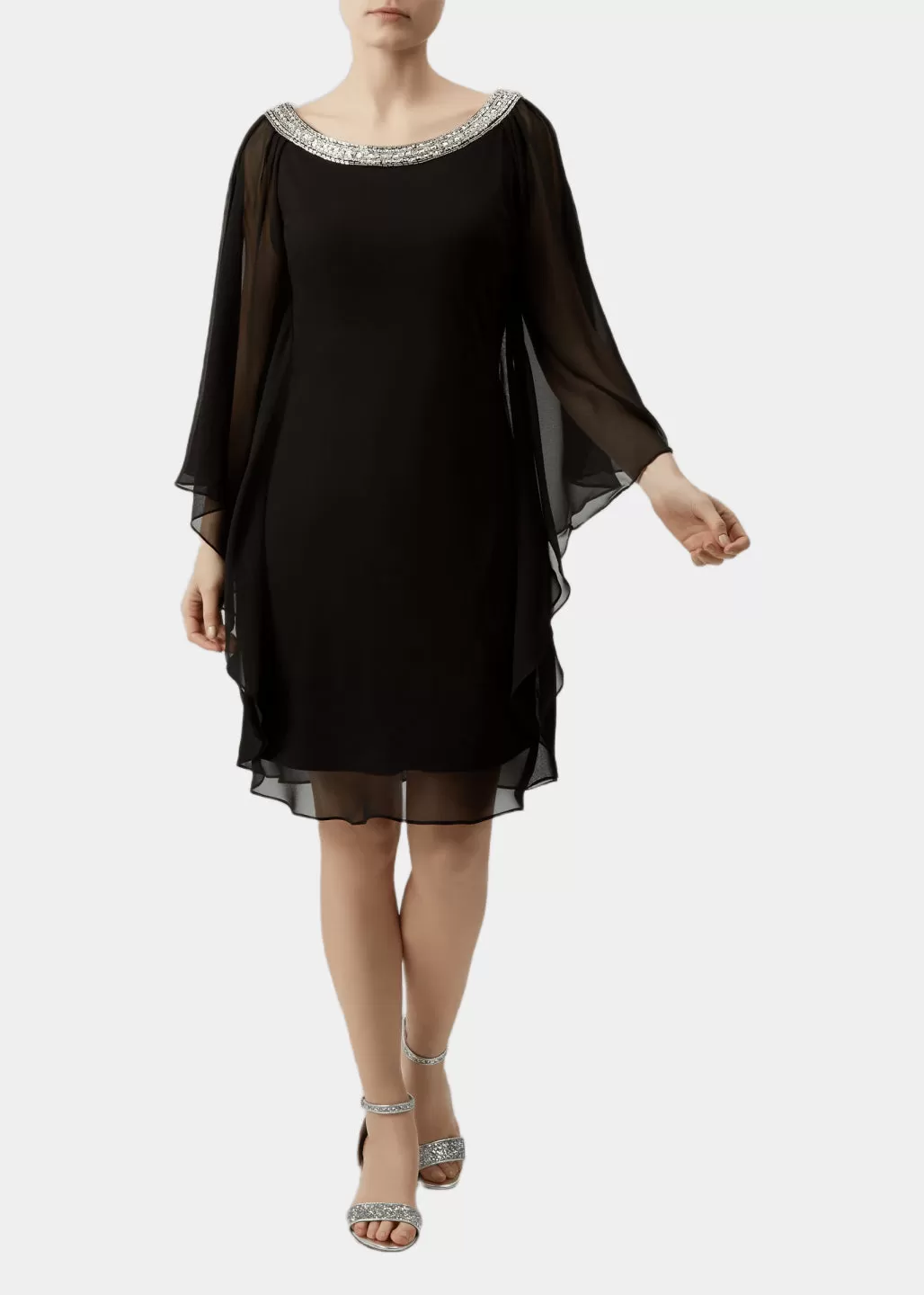 Diamonte Batwing Dress