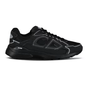 DIOR  B30 TRIPLE BLACK REFLECTIVE TRAINERS