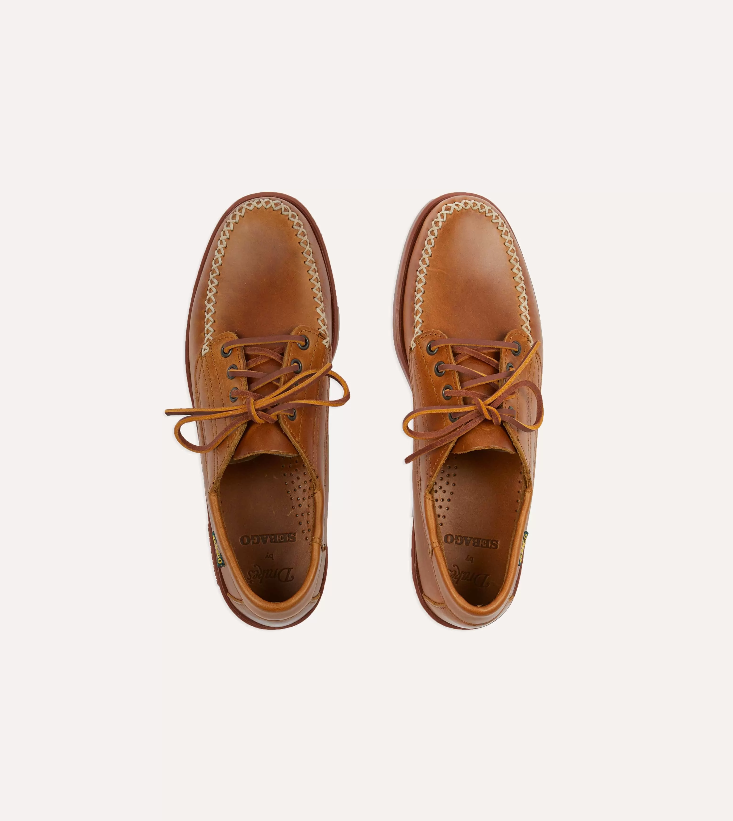 Drake's by Sebago Campsides Askook Waxed Leather Shoe