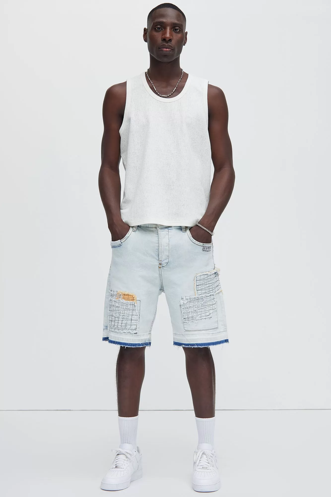 Duval Textured Relaxed Tank - Off White