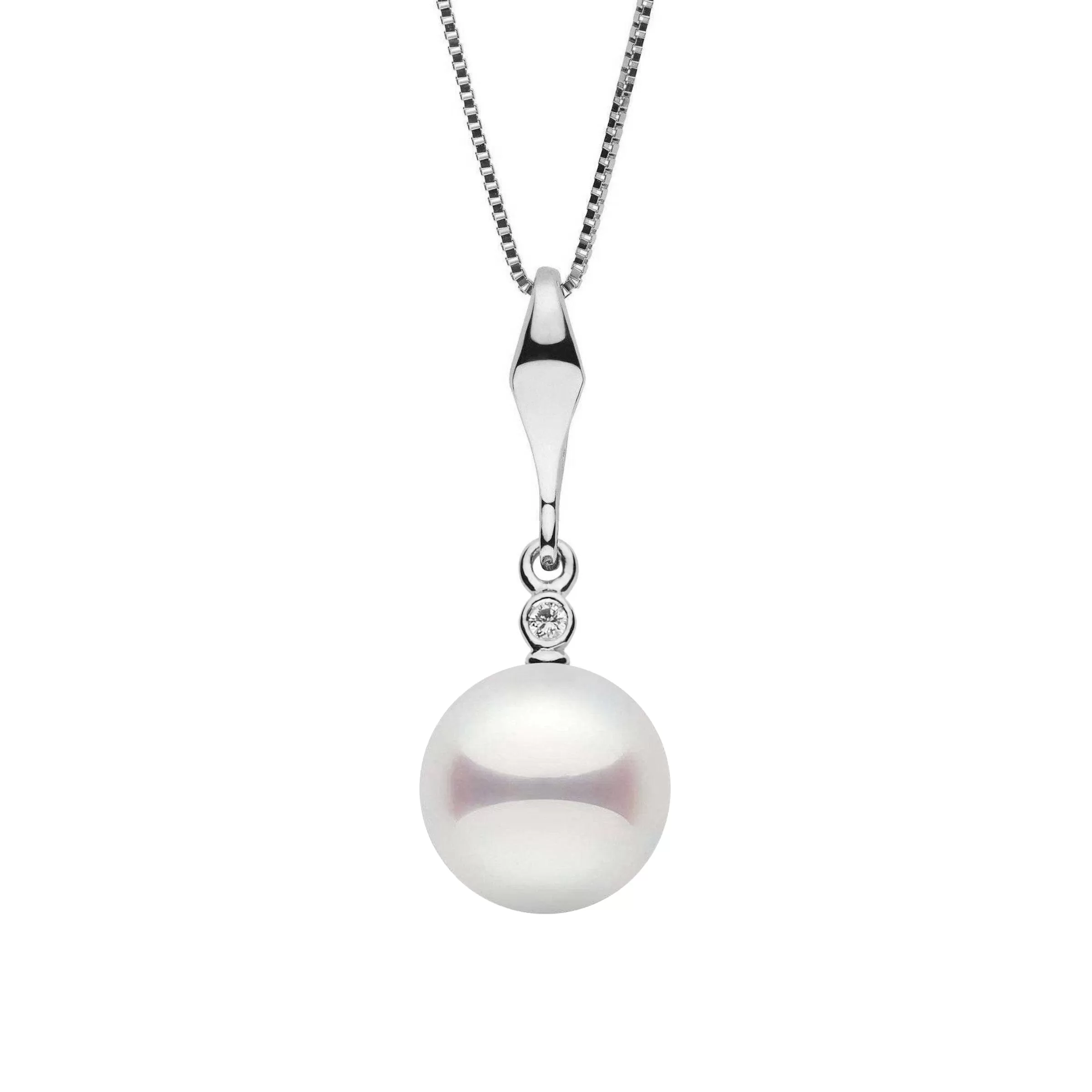 Essential Collection 8.5-9.0 mm Akoya Pearl Pendant with Diamond Accent