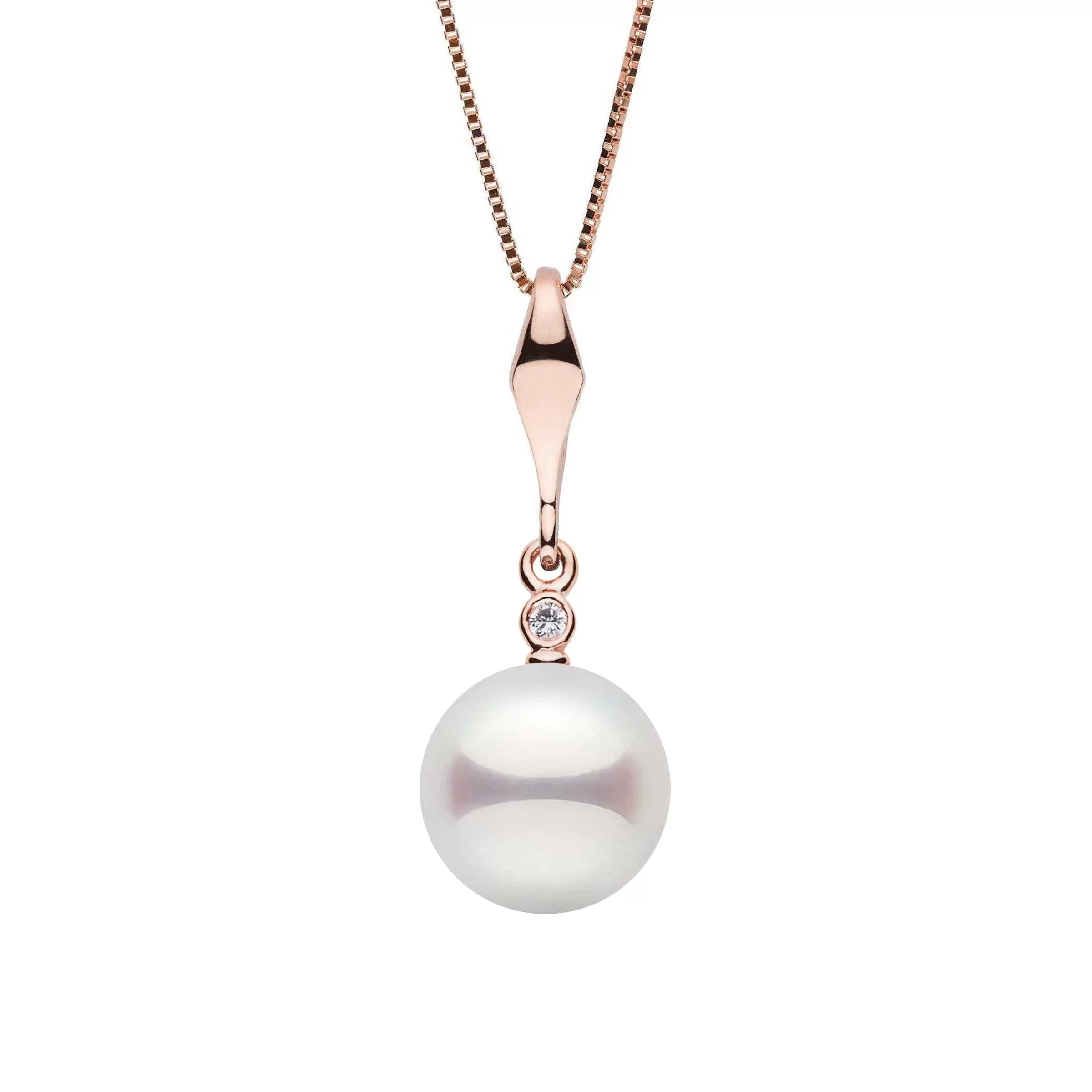 Essential Collection 8.5-9.0 mm Akoya Pearl Pendant with Diamond Accent