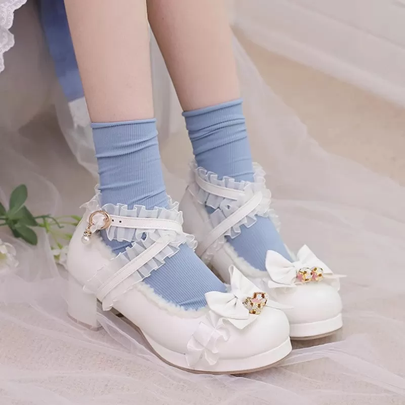 Fashion Bowtie Lolita Winter Shoes PN6229