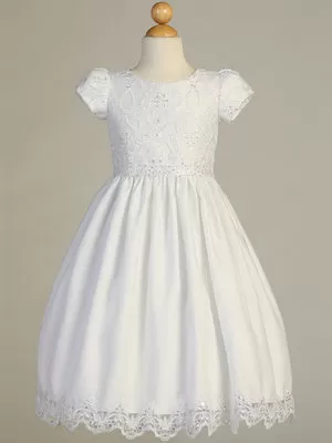 First Communion Gown with Sequins