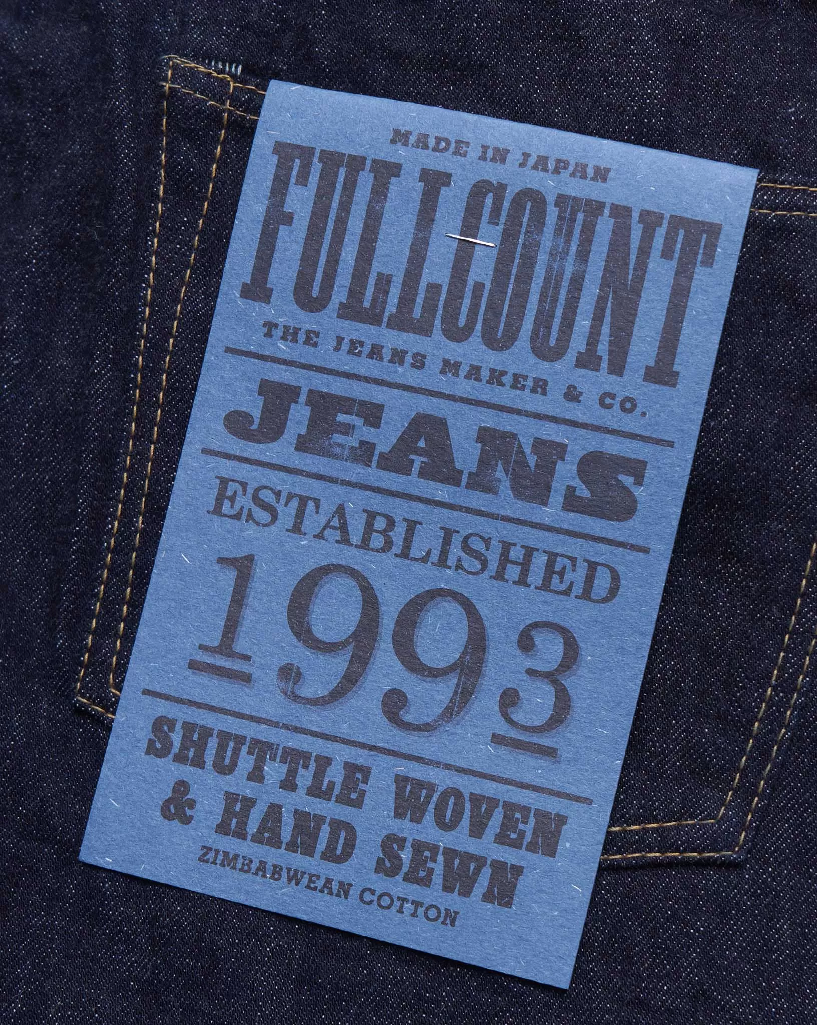 Fullcount 0105XX Wide Selvedge Denim - 15.5oz