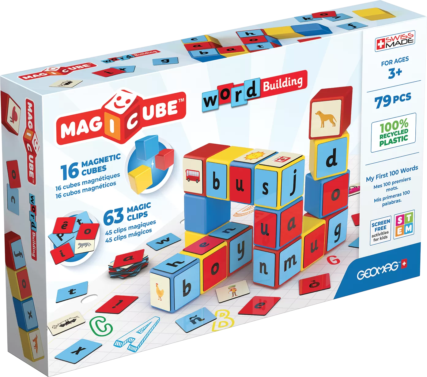 Geomag Magicube Word Recycled 79 pcs