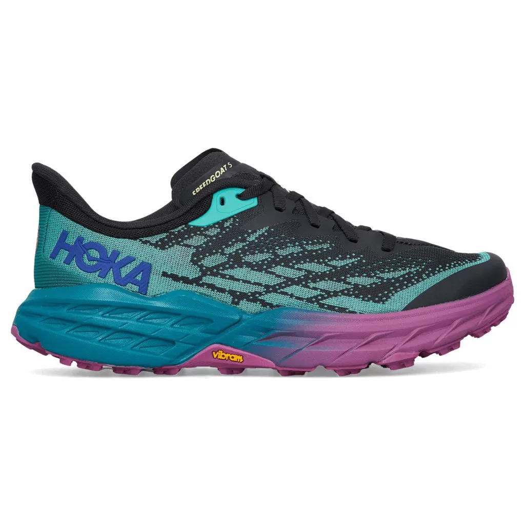 Hoka One One Mens Trainers Speedgoat 5 Lace-Up Low-Top Textile Synthetic - UK 9.5