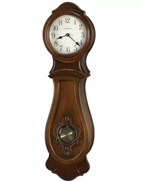 Howard Miller Joslin Pendulum Wall Clock - Hampton Cherry Finish - Triple Chime