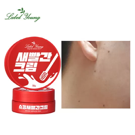 Label Young Shocking Saeppalgan Cream Skincare Red Propolis Cool Down