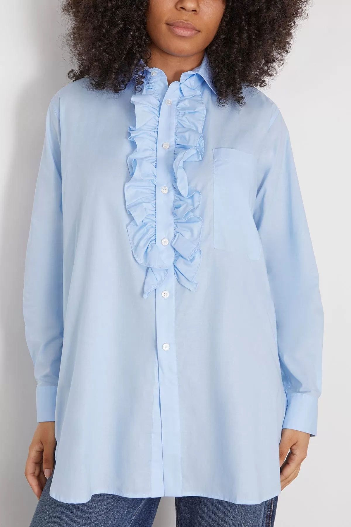 Long Sleeve Shirt in Sky Blue