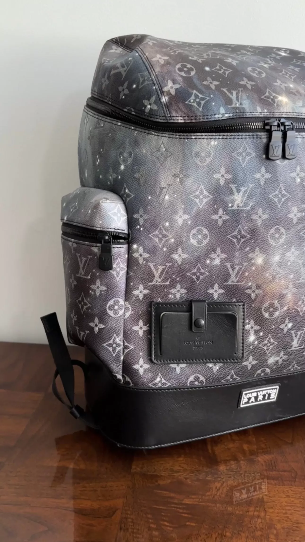 Louis Vuitton Black Alpha Backpack Monogram Galaxy Limited Edition Bag