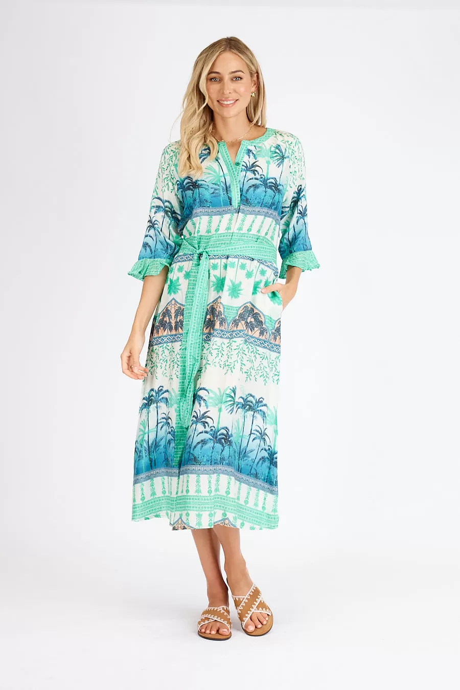 Lula Life - Maldives Maxi Dress - Sea