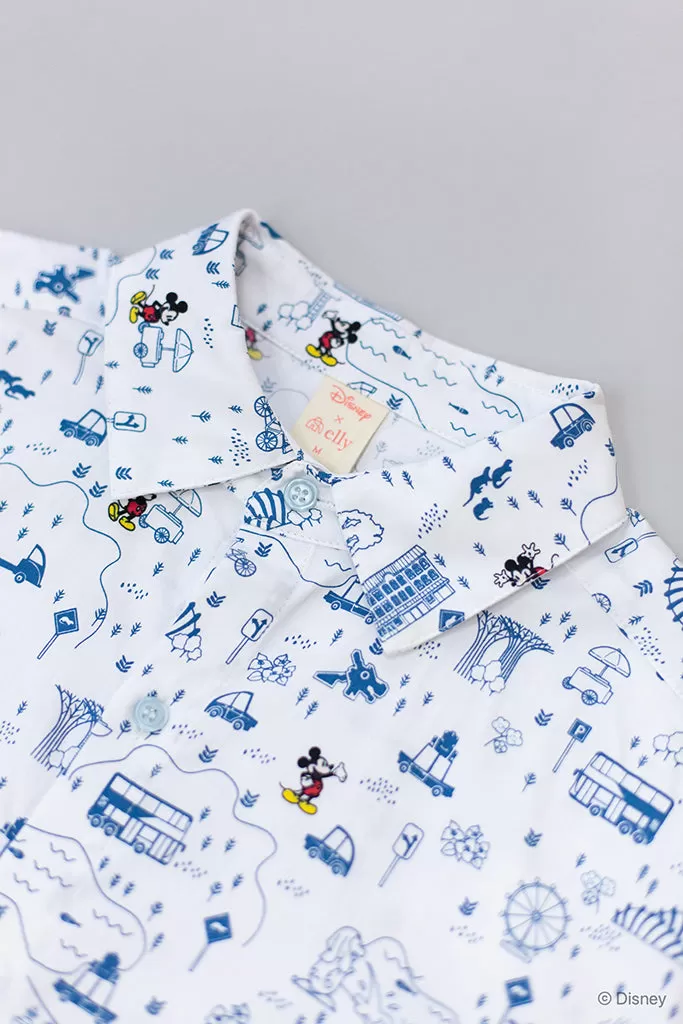 Men's Shirt - Blue Road Trip Mickey