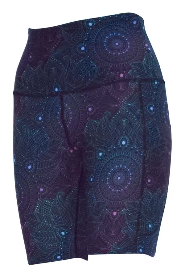 Midnight Mandala Shorts   Pockets