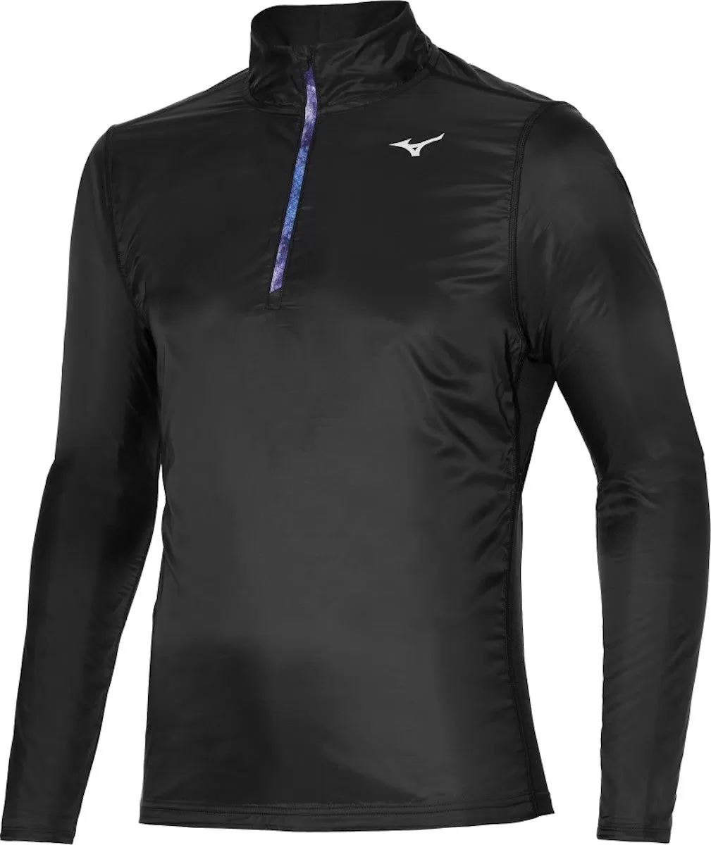 Mizuno Men's half zip technical running shirt Active Hybrid Dry Ls Hz J2GC1525 09 black