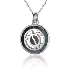 Mother of Pearl Honu Medallion Pendant