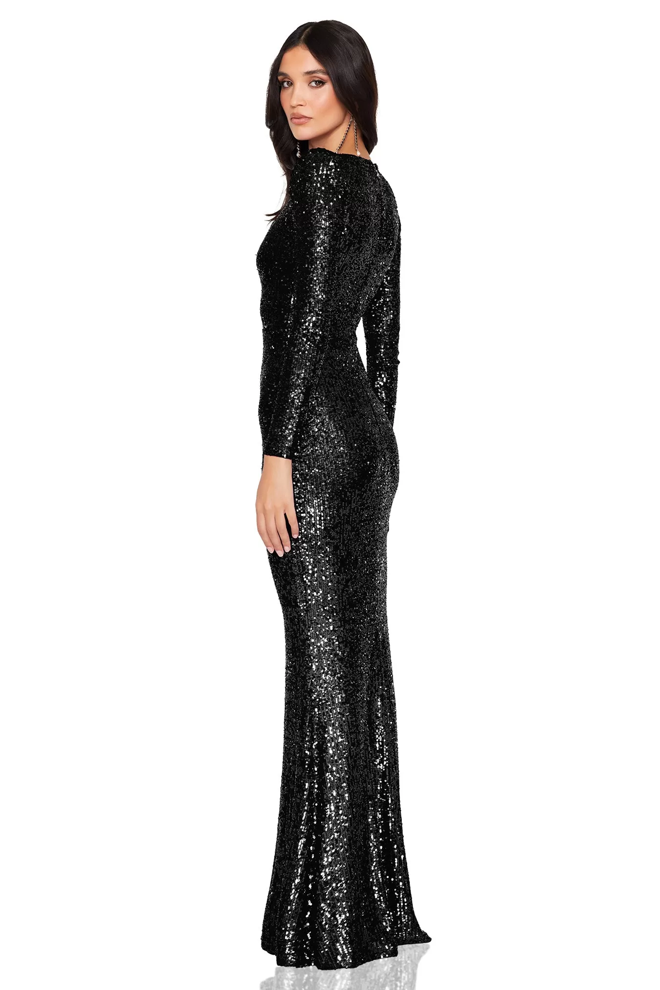 Nookie Rosalia LS Gown - Black