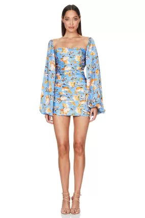 Nookie Simone Long Sleeve Mini Dress - Light Blue