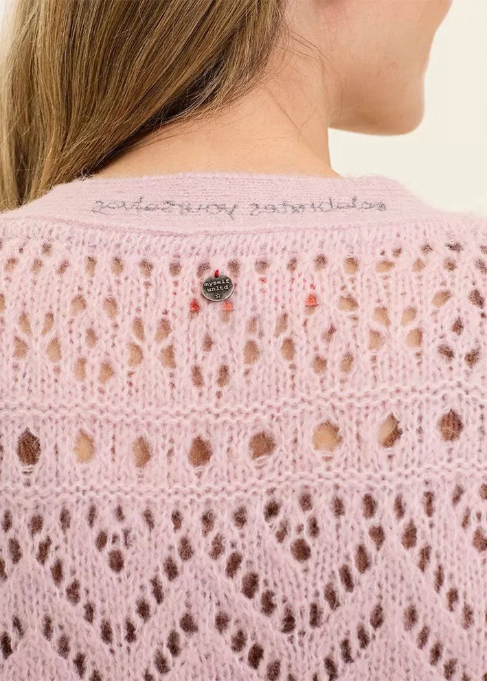 Odd Molly Forever Yours Cardigan - Peach Powder