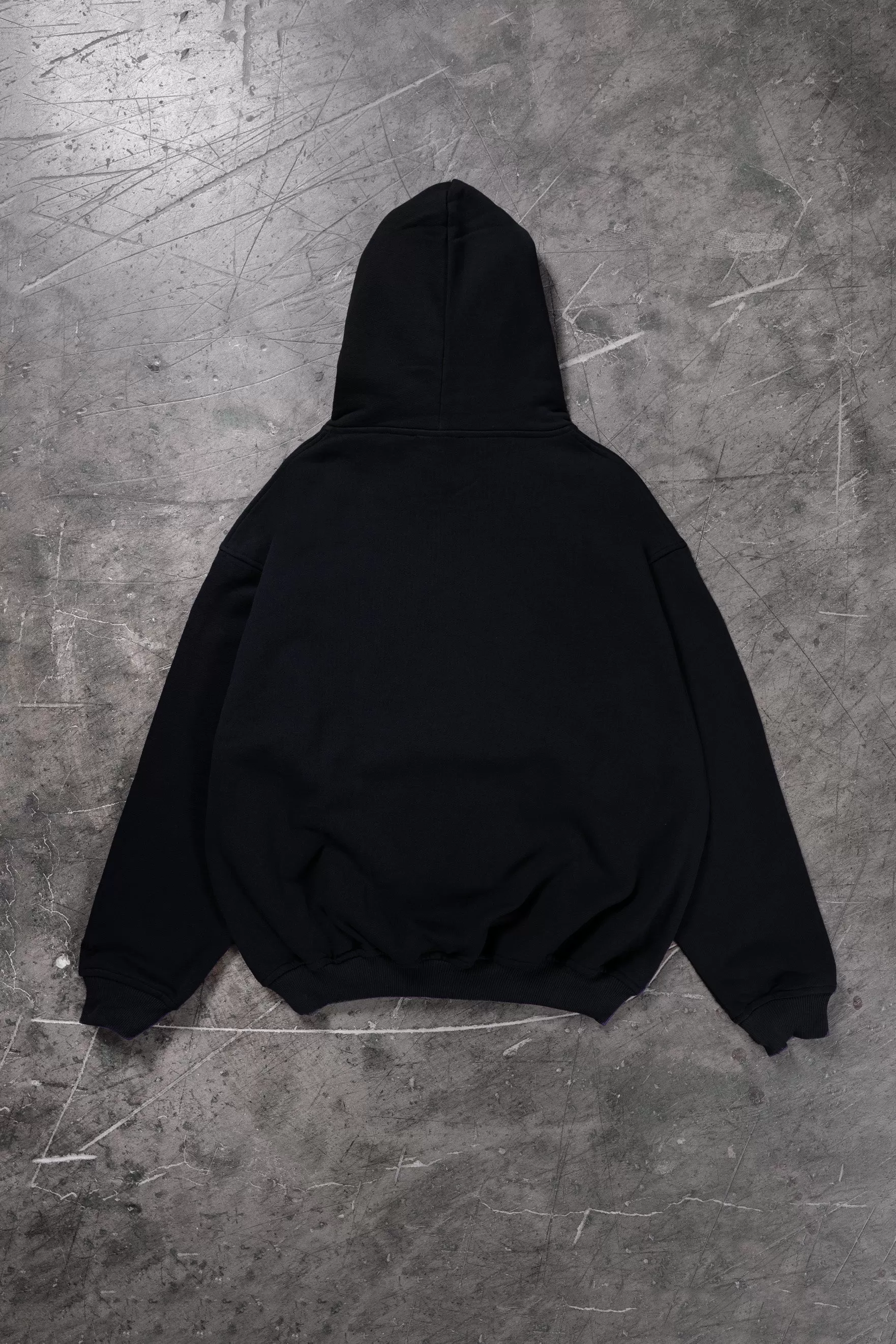 OLD COLLAGE BLACK HOODIE