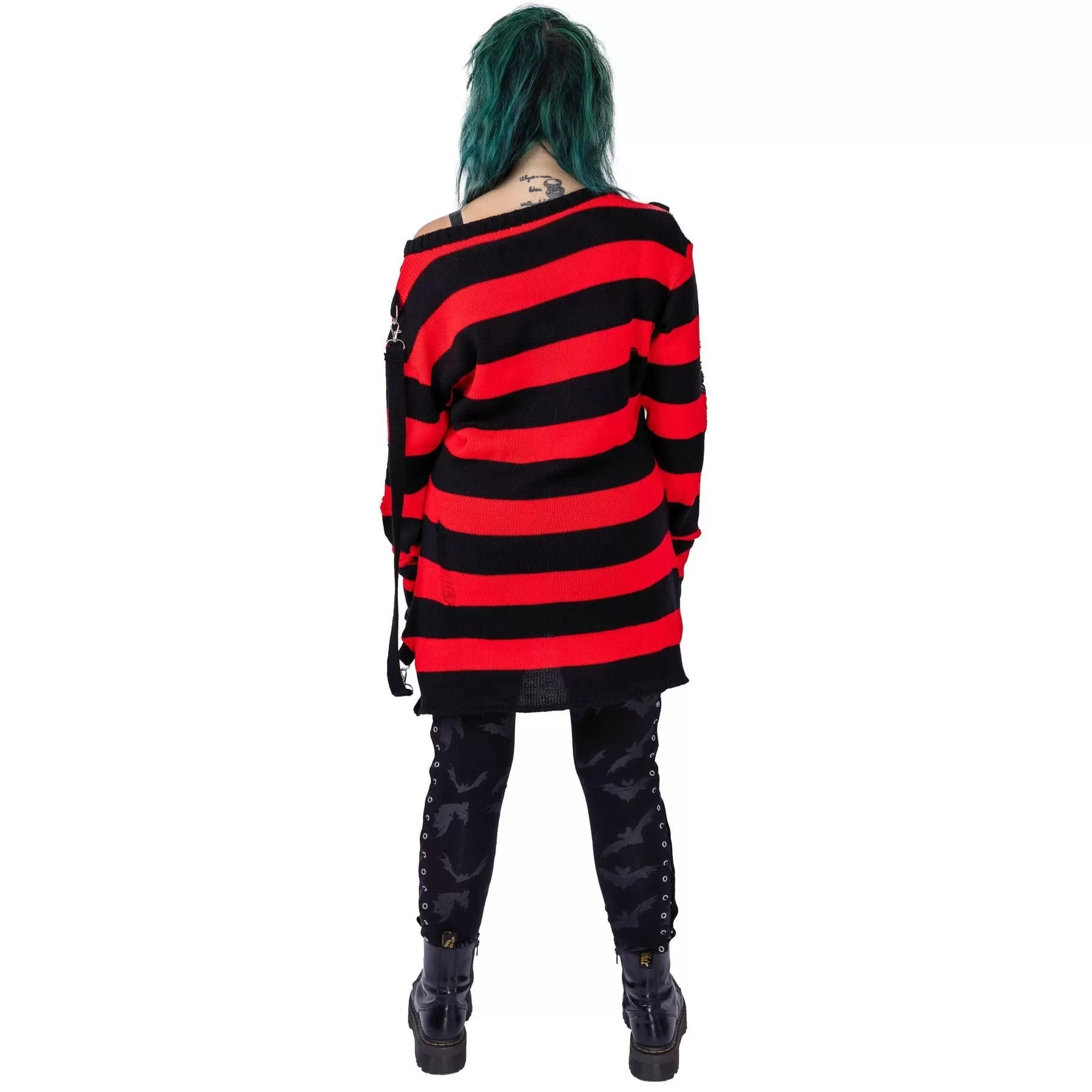 ORIANA JUMPER - BLACK/RED