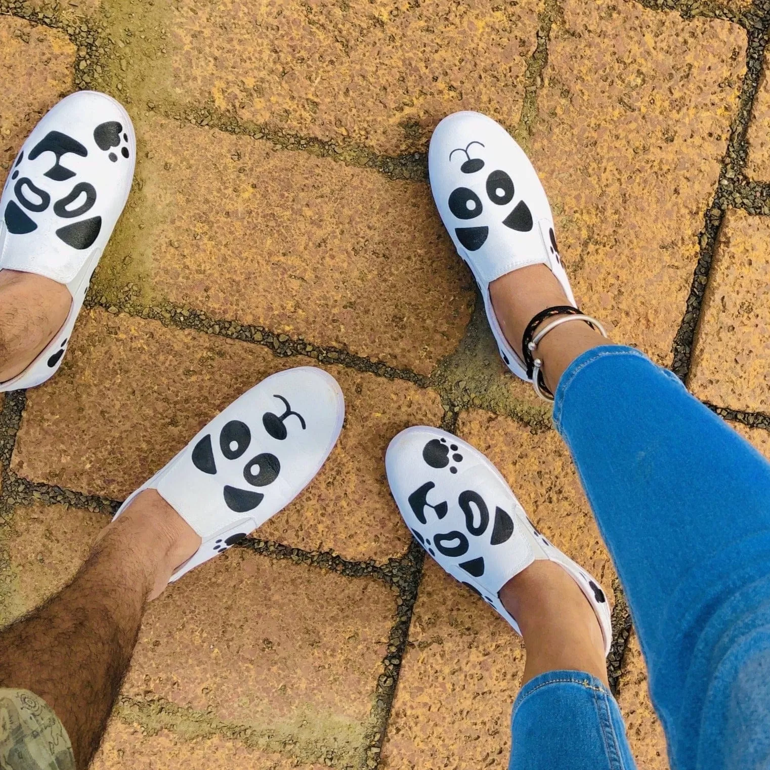 Panda Unisex Sneakers ( White Page )