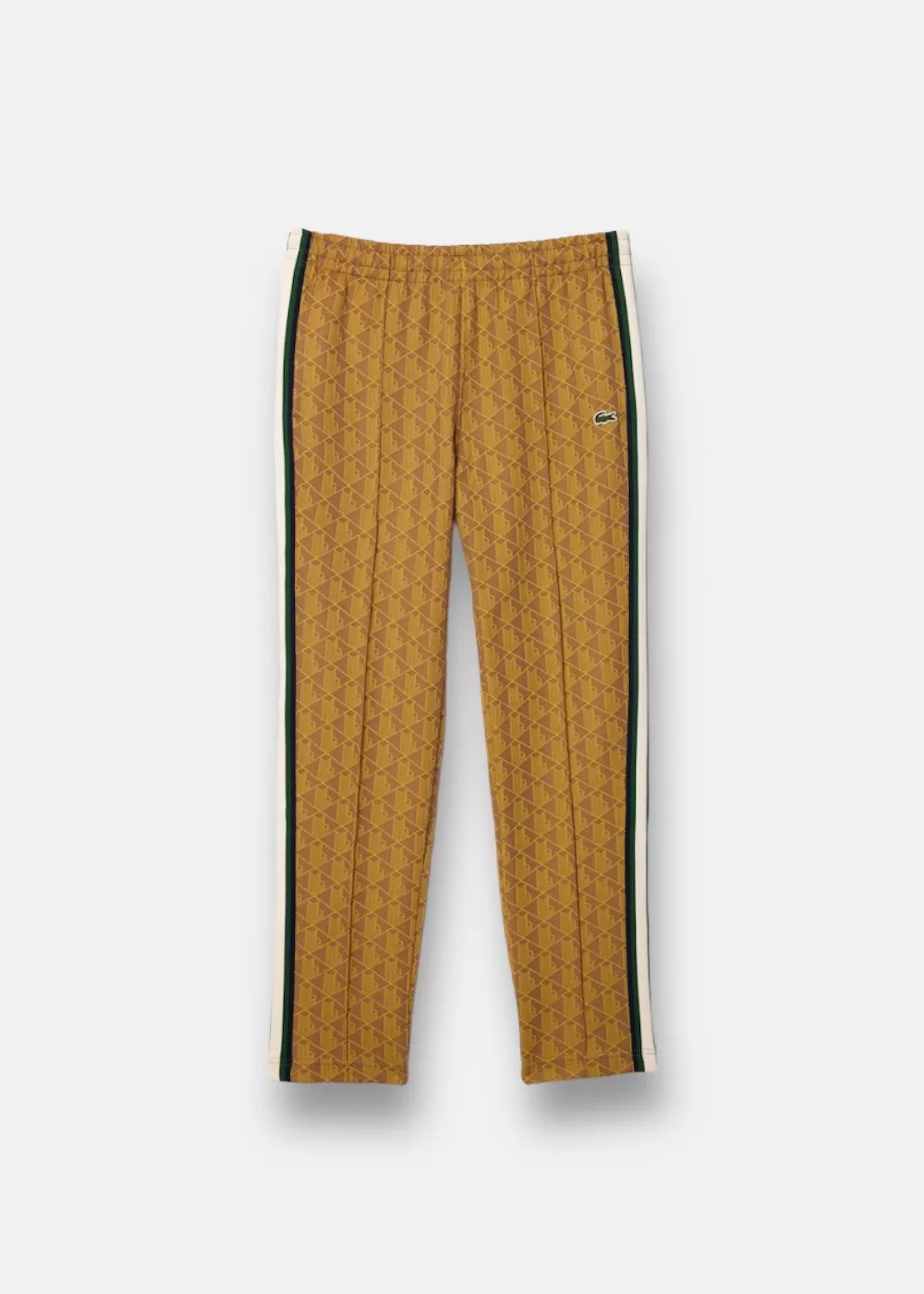 Pantalon de survêtement Lacoste monogramme jaune