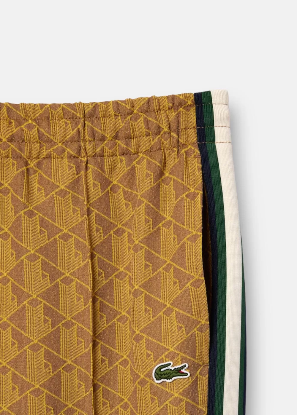 Pantalon de survêtement Lacoste monogramme jaune