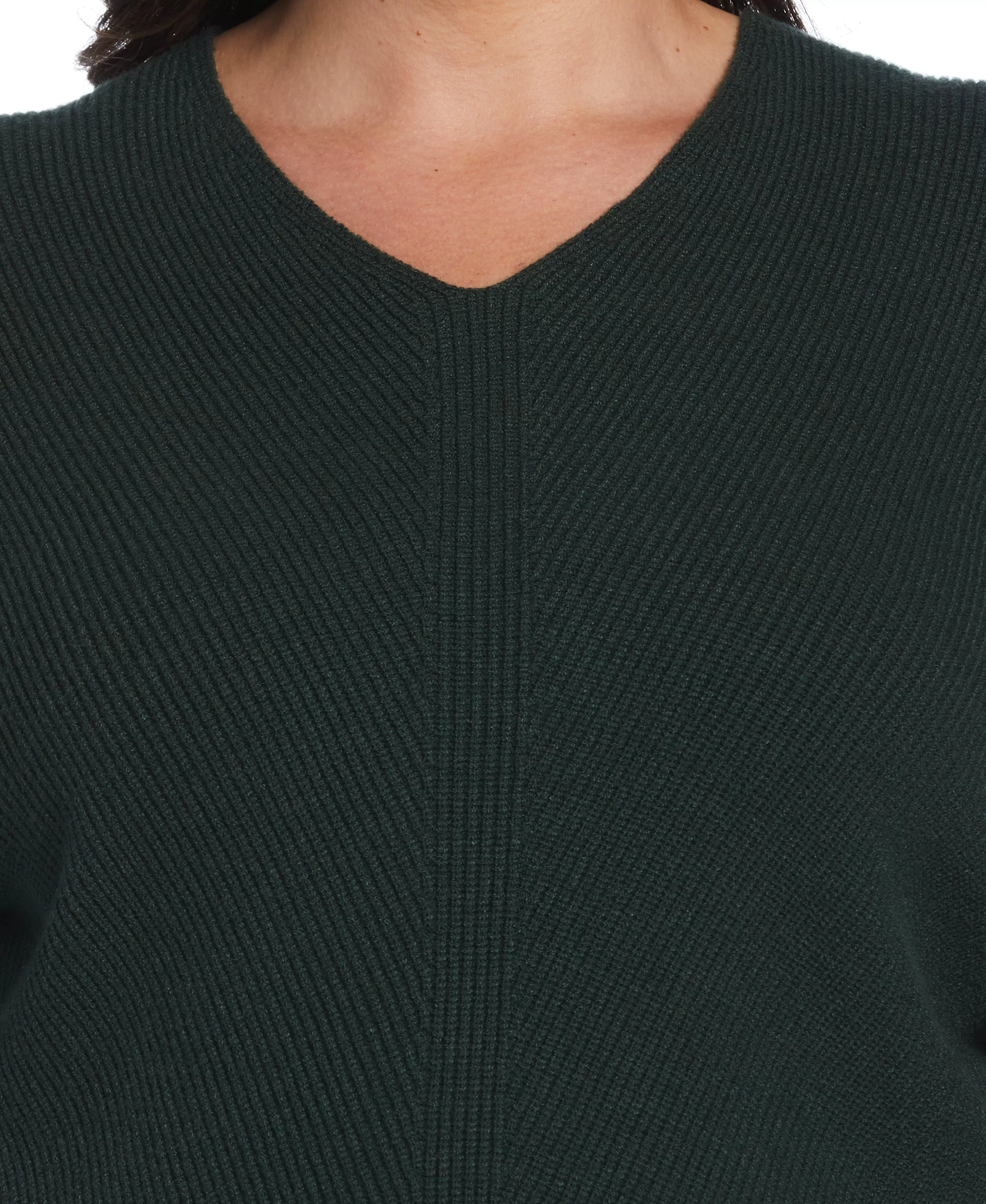 Plus Size Essential Ribbed V-Neck Sweater